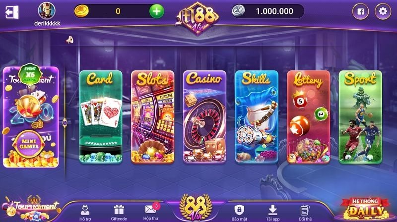 Các trò chơi casino trực tuyến hấp dẫn tại nhà cái m88 