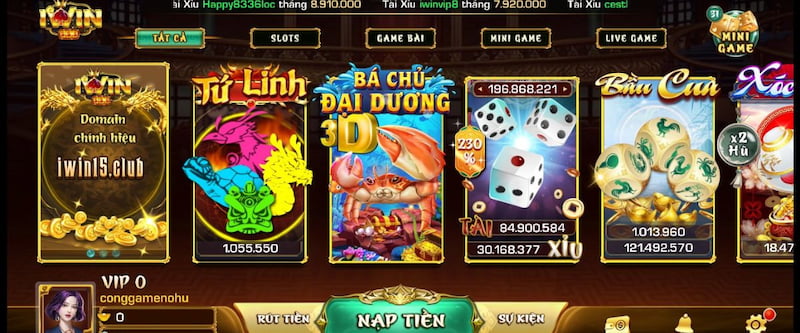 cổng game bài IWIN 