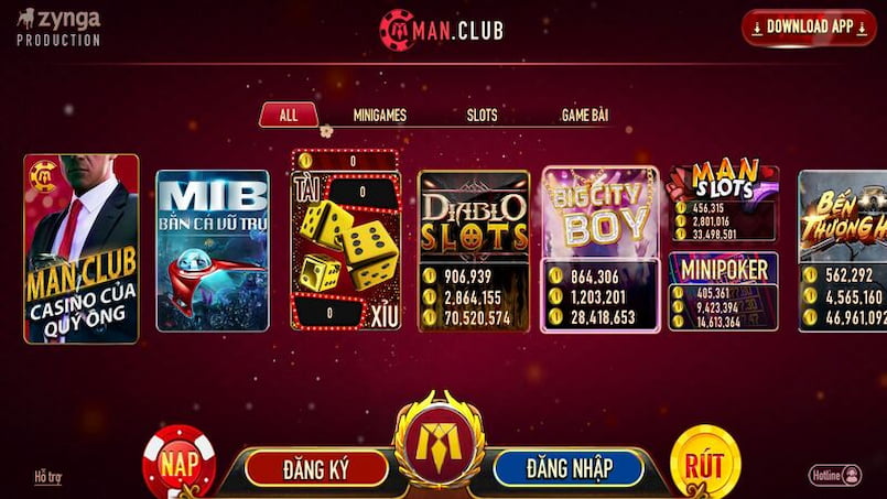 Feedback cổng game Manclub